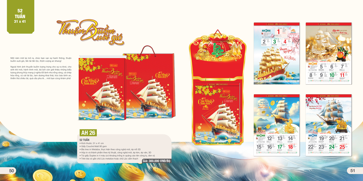 AH26 – Lịch 52 Tuần 2026 – Thuận Buồm Xuôi Gió