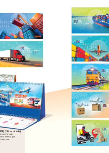 AH80 - Lịch để bàn 16x24Cm - Logistics