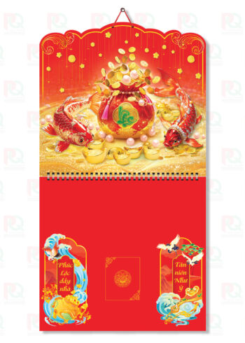 AH40 – Bìa Lò Xo Giữa 2026 – 37x70Cm