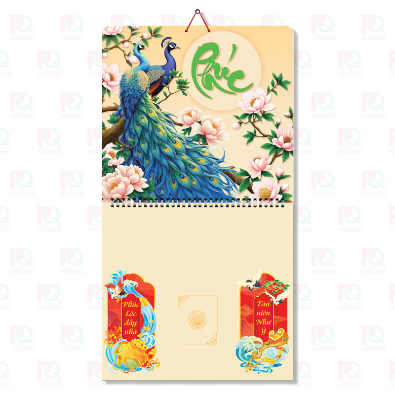 AH42 – Bìa Lò Xo Giữa 2026 – 37x70Cm