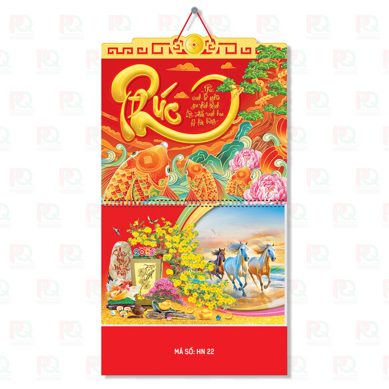 HN22 – Lò Xo Giữa Bộ Số 2026 – 37x70cm