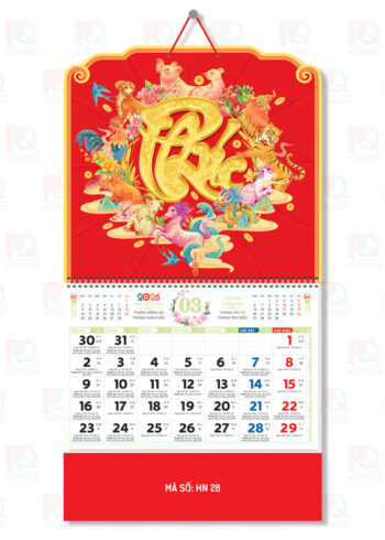 HN28 – Lò Xo Giữa Bộ Số 2026 – 37x70cm