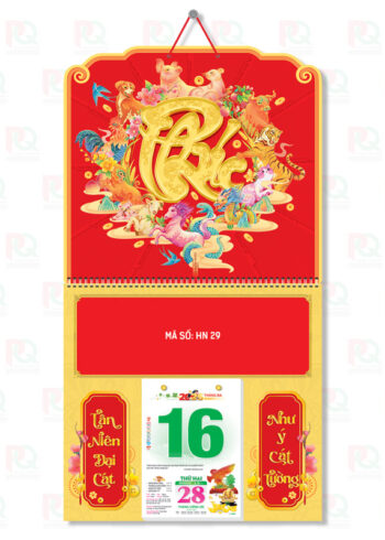 HN29 – Bìa Lò Xo Giữa 2026 – 37x70Cm