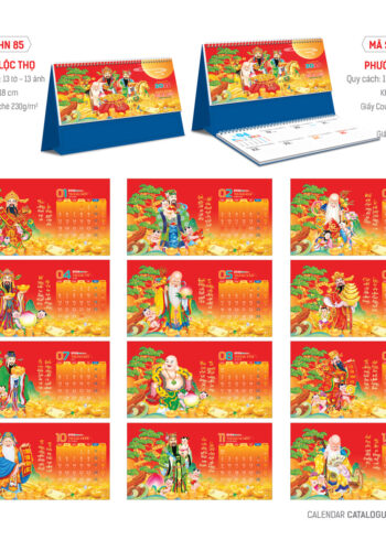 HN85 – Lịch Để Bàn 18x24Cm – Phước Lộc Thọ