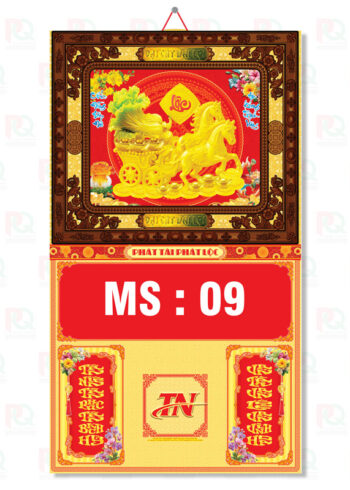 TN09 – Bìa Gấp 40x70Cm Dán Nổi Khung Nâu 2026