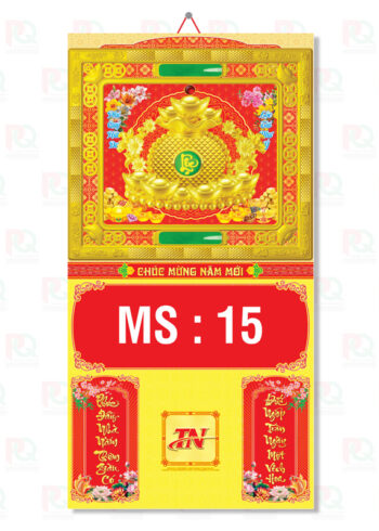 TN15 – Bìa Gấp 37x70Cm Dán Nổi Khung Xi 2026