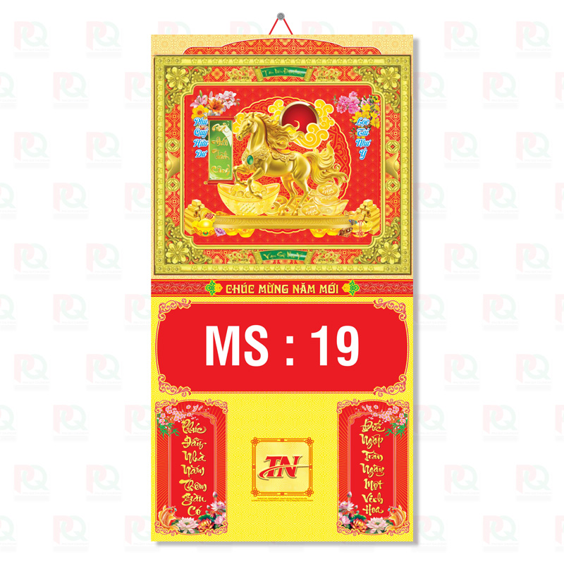 TN19 – Bìa Gấp 37x70Cm Dán Nổi Khung Xi 2026