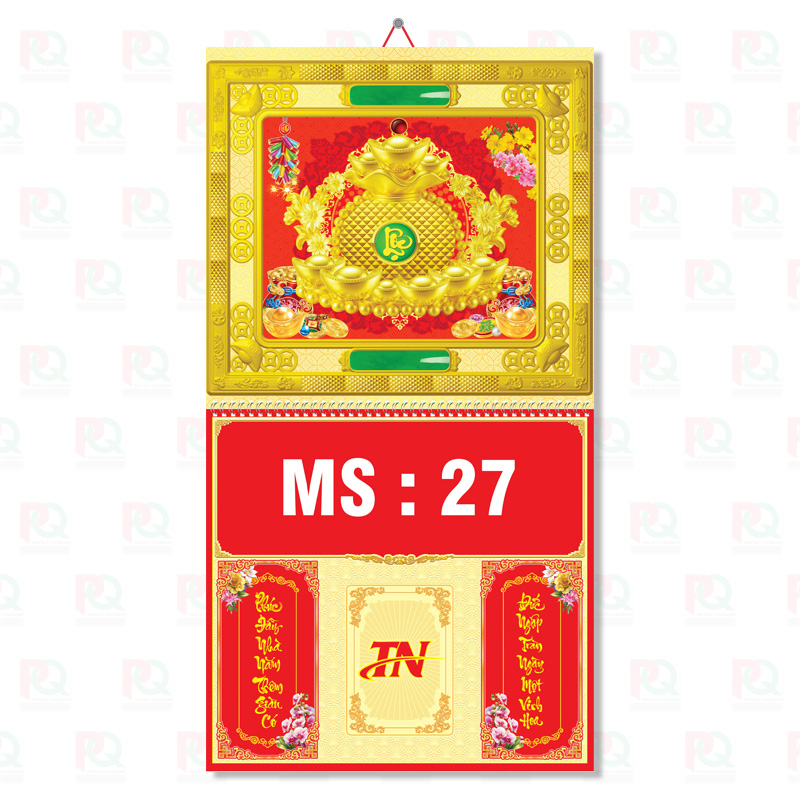 TN27 – Bìa Lò Xo Giữa 37x70Cm Dán Nổi Khung Xi 2026