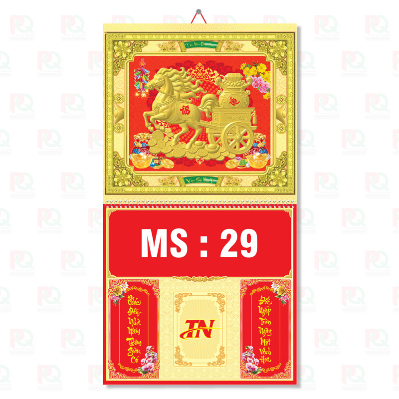 TN29 – Bìa Lò Xo Giữa 37x70Cm Dán Nổi Khung Xi 2026