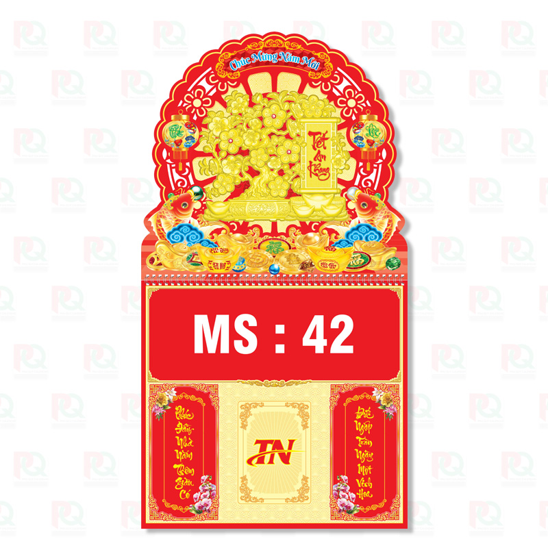 TN42 – Bìa Lò Xo Giữa 2026 Dán Nổi – 37x70Cm