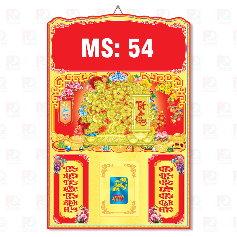 TN54 – Bìa Treo Dán Nổi 2026 – 40x60Cm