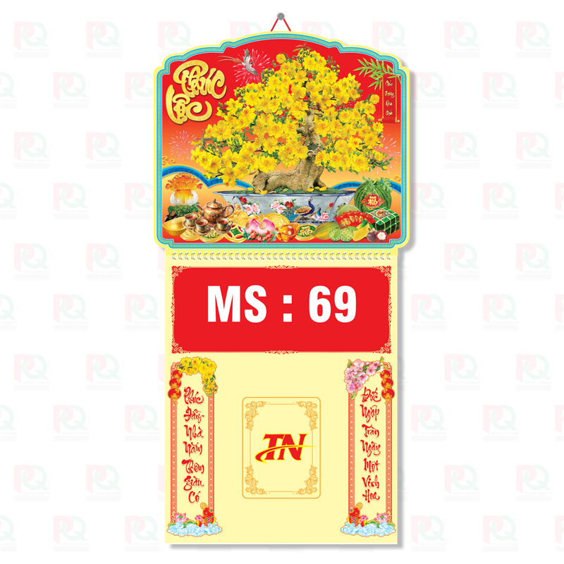 TN69 – Bìa Lò Xo Mini 2026 – 33x65Cm