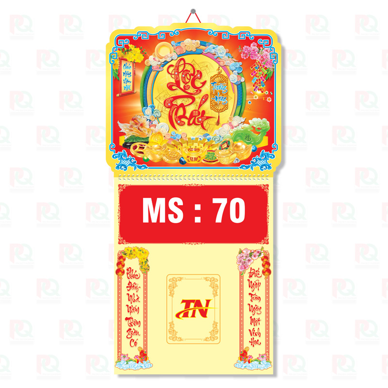 TN70 – Bìa Lò Xo Mini 2026 – 33x65Cm