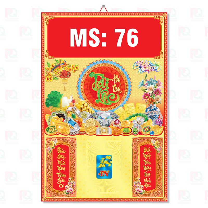 TN76 – Bìa Treo Gắn Bloc 2026 – 40x60Cm