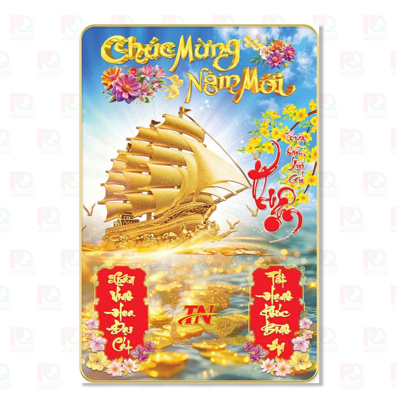 Bìa lịch gỗ laminate cao cấp 40x60 Cm - Mẫu 1