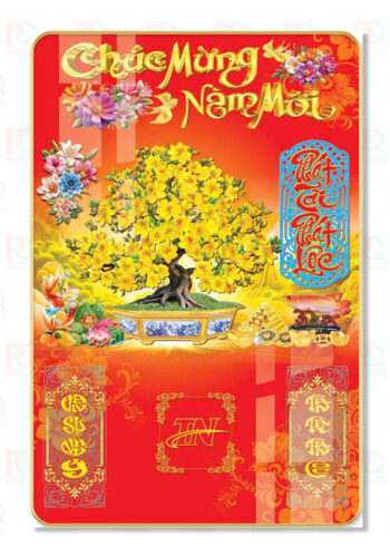 Bìa lịch gỗ laminate cao cấp 40x60 Cm - Mẫu 10