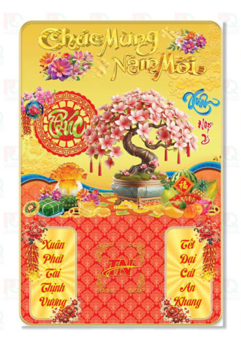 Bìa lịch gỗ laminate cao cấp 40x60 Cm - Mẫu 11