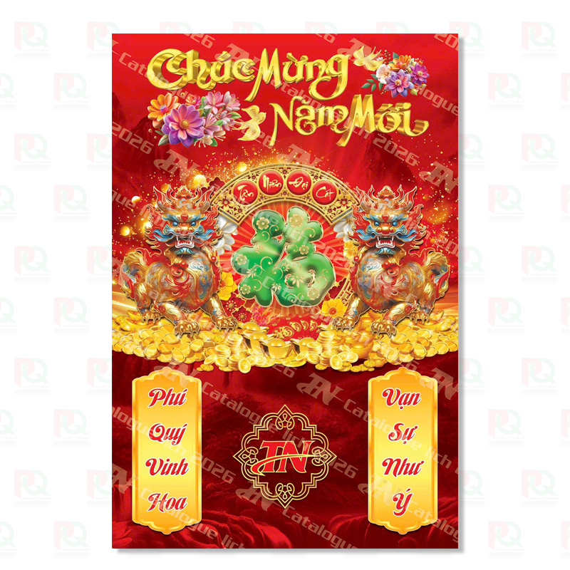 Bìa lịch gỗ laminate cao cấp 40x60 Cm - Mẫu 20